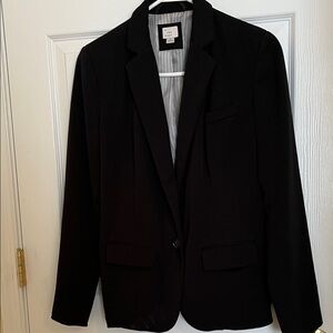 a new day Black and White Striped Blazer